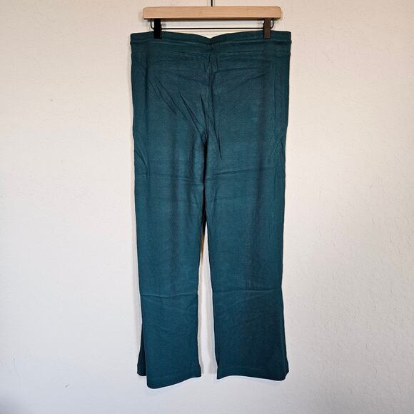 Andie The Wide Leg Pants Fern Green Women's Size Large Lounge At Home Casual - Picture 3 of 7